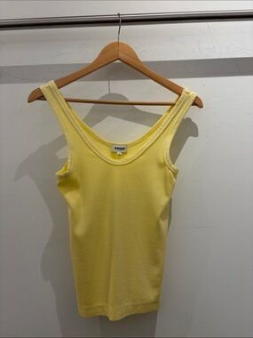 Asher Women’s Mila Ribbed Tank - Lemon